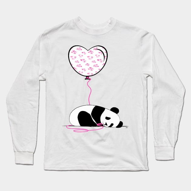 panda Long Sleeve T-Shirt by alekayami